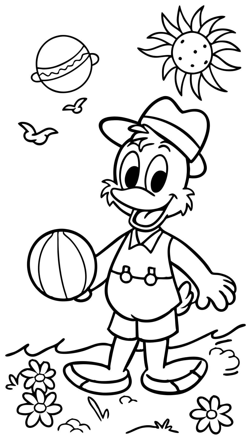 coloriage de Donald Duck